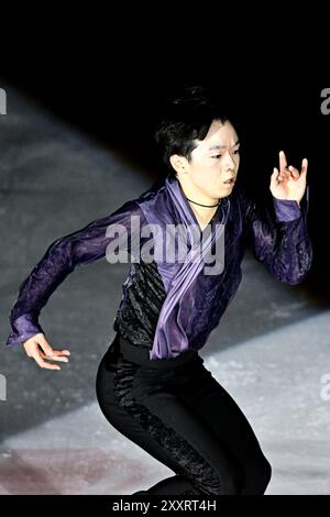 Yuma KAGIYAMA (JPN), bei der Japanese Dream - Ice Gala in der Acinque Ice Arena, am 15. August 2024 in Varese, Italien. Quelle: Raniero Corbelletti/AFLO/Alamy Live News Stockfoto