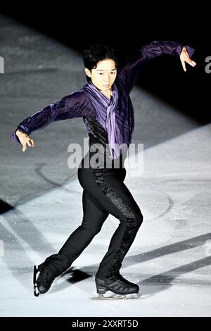 Yuma KAGIYAMA (JPN), bei der Japanese Dream - Ice Gala in der Acinque Ice Arena, am 15. August 2024 in Varese, Italien. Quelle: Raniero Corbelletti/AFLO/Alamy Live News Stockfoto