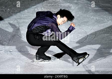 Yuma KAGIYAMA (JPN), bei der Japanese Dream - Ice Gala in der Acinque Ice Arena, am 15. August 2024 in Varese, Italien. Quelle: Raniero Corbelletti/AFLO/Alamy Live News Stockfoto