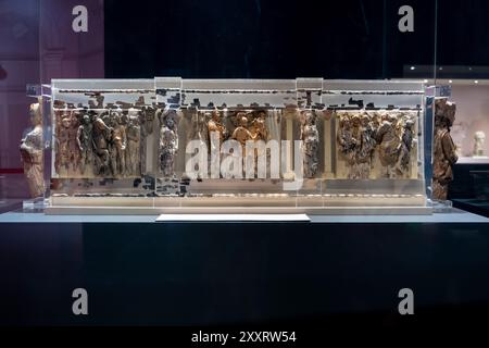 Selcuk, Izmir, Türkei - 5. Juli 2024: Das Archäologische Museum von Ephesus in Selcuk, Izmir, wo das Modell des Artemis-Tempels ausgestellt wird Stockfoto