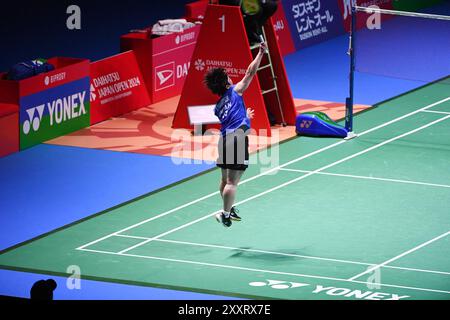 Kanagawa, Japan. August 2024. Akane Yamaguchi (JPN) Badminton : Daihatsu Japan Open 2024 Einzelspiel der Frauen in der Yokohama Arena in Kanagawa, Japan. Quelle: AFLO/Alamy Live News Stockfoto