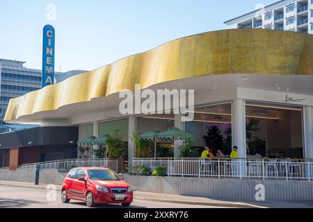 Flick's Bar im ehemaligen Kino, Mitchell Street, C.B.D, Stadt Darwin, Northern Territory, Australien Stockfoto