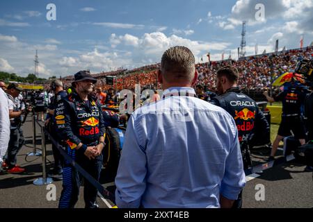 UNGARN – 21. JULI: Jos Verstappen, Vater Max Verstappens, während des Großen Preises von Ungarn am Sonntag, 21. Juli 2024 in Mogyorod, Ungarn. (Foto von Michael Potts/BSR Agency) Credit: Orange Pics BV/Alamy Live News Stockfoto