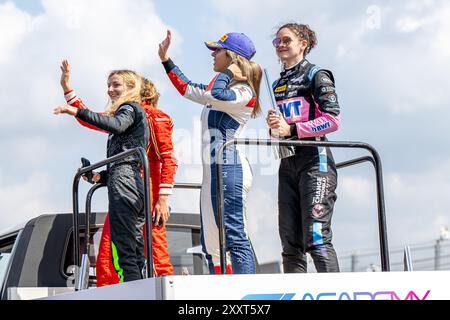 CIRCUIT ZANDVOORT, NIEDERLANDE - 25. AUGUST: ABBI Pulling , während des Großen Preises der Niederlande auf dem Circuit Zandvoort am Sonntag, 25. August 2024 in Zandvoort, Niederlande. (Foto: Michael Potts/BSR Agency) Stockfoto