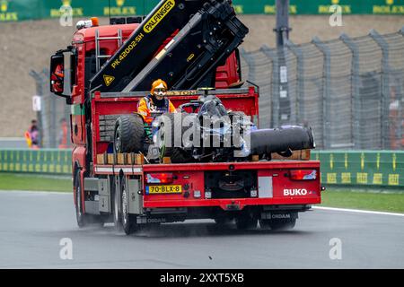 RENNSTRECKE ZANDVOORT, NIEDERLANDE - 24. AUGUST: Logan Sargeant, Williams Racing aus den USA während des Großen Preises der Niederlande auf dem Rennstrecke Zandvoort am Samstag, 24. August 2024 in Zandvoort, Niederlande. (Foto: Michael Potts/BSR Agency) Stockfoto