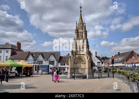 Der amerikanische Brunnen, Stratford-upon-Avon. Ein Geschenk des amerikanischen Verlegers George Childs als Hommage an William Shakespeare. England, Großbritannien Stockfoto