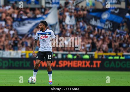 Ederson Jose dos Santos Lourenco da Silva von Atalanta BC wurde 2024/25 während des Fußballspiels der Serie A zwischen Torino FC und Atalanta BC im Olimpico Grande Torino Stadium beobachtet. (Foto: Fabrizio Carabelli / SOPA Images/SIPA USA) Stockfoto