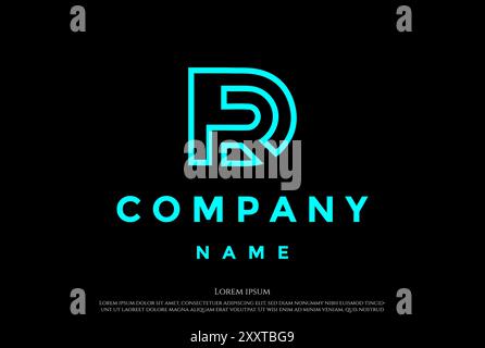 Anfangsbuchstabe RD DR Monogramm Logo Design Vektor Stock Vektor