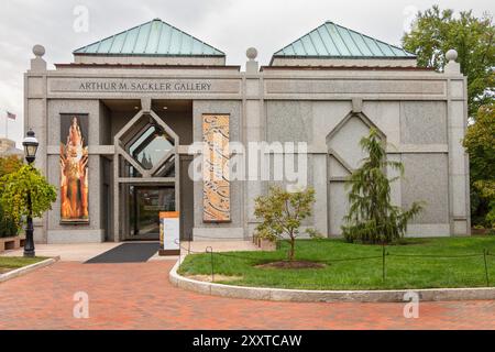 Die Fassade der Arthur Sackler Gallery in Washington DC, USA Stockfoto