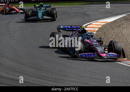 CIRCUIT ZANDVOORT, NIEDERLANDE - 25. AUGUST: Pierre Gasly, Alpine aus Frankreich während des Großen Preises der Niederlande auf dem Circuit Zandvoort am Sonntag, 25. August 2024 in Zandvoort, Niederlande. (Foto: Michael Potts/BSR Agency) Credit: Michael Potts/Alamy Live News Stockfoto