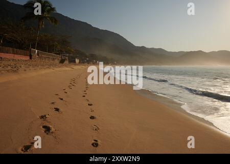 Paraty, Brasilien. August 2024. Sonniger Tag am Strand von Cepilho im Dorf Trindade, Paraty, Rio de Janeiro, Brasilien, am 23. August, 2024. (Foto: Igor do Vale/SIPA USA) Credit: SIPA USA/Alamy Live News Stockfoto