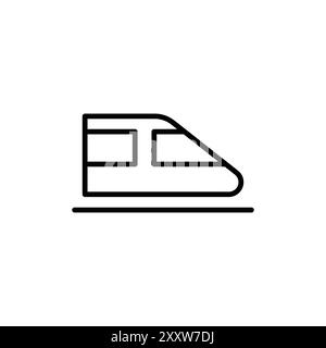 U-Bahn-Hochgeschwindigkeitszug Icon Webdesign-Logo-Set-Kollektion in flachem Vektor Stock Vektor