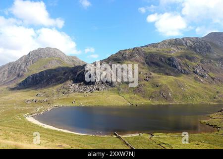 Llyn Idwal, Cwm Idwal Reserve, Snowdonia National Park, Wales Stockfoto