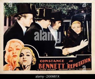 DAVID MANNERS BEN LYON DON ALVARADO und CONSTANCE BENNETT in REPUTATION (in Großbritannien) / LADY WITH A PAST (in den USA) 1932 Regisseur EDWARD H. GRIFFITH Roman Harriet Henry Drehbuch Horace Jackson RKO Pathe Pictures Stockfoto