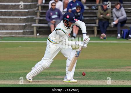 Yorkshire gegen Sussex im Cricket County Championship-Spiel in Scarborough, North Yorkshire Stockfoto