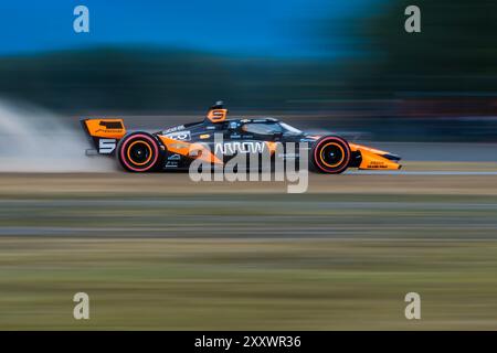 Portland, OR, USA. August 2024. PATO OWARD (5) (MEX) aus Monterey, Mexiko, qualifiziert sich für den Grand Prix von Portland Bitnile.com auf dem Portland International Raceway in Portland, OR. (Kreditbild: © Walter G. Arce Sr./ASP via ZUMA Press Wire) NUR REDAKTIONELLE VERWENDUNG! Nicht für kommerzielle ZWECKE! Stockfoto