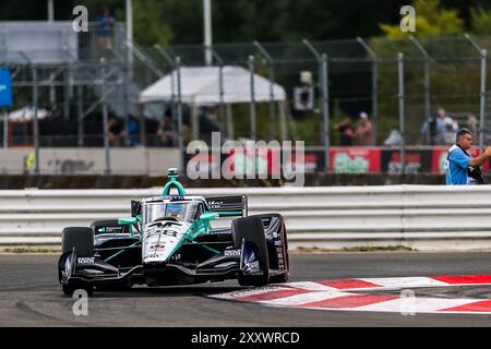 Portland, OR, USA. August 2024. MARCUS ERICSSON (28) (SWE) aus Kumla, Schweden, qualifiziert sich für den Grand Prix von Portland Bitnile.com auf dem Portland International Raceway in Portland, OR. (Kreditbild: © Walter G. Arce Sr./ASP via ZUMA Press Wire) NUR REDAKTIONELLE VERWENDUNG! Nicht für kommerzielle ZWECKE! Stockfoto