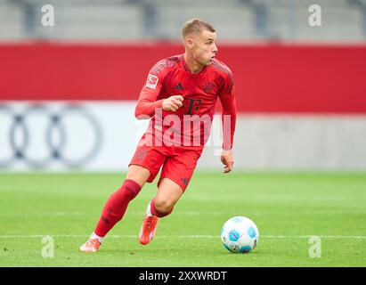 München, Deutschland. August 2024. Gabriel Vidovic, FCB 46 beim Freundschaftsspiel FC BAYERN München - GRASHOPPERS Zuerich 4-0 am 20. August 2024 in München Saison 2024/2025, FCB, Fotograf: ddp Images/STAR-Images Credit: ddp Media GmbH/Alamy Live News Stockfoto