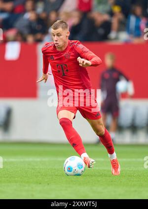 München, Deutschland. August 2024. Gabriel Vidovic, FCB 46 beim Freundschaftsspiel FC BAYERN München - GRASHOPPERS Zuerich 4-0 am 20. August 2024 in München Saison 2024/2025, FCB, Fotograf: ddp Images/STAR-Images Credit: ddp Media GmbH/Alamy Live News Stockfoto