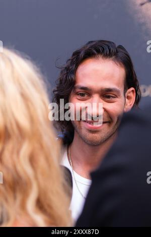 Max Baldry nahm am 26. August 2024 an der Premiere von El Señor de Los Anillos: Los Anillos de Poder im Callao Cinema Teil Stockfoto