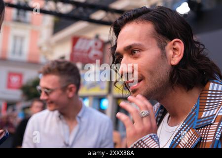 Max Baldry nahm am 26. August 2024 an der Premiere von El Señor de Los Anillos: Los Anillos de Poder im Callao Cinema Teil Stockfoto