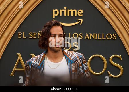 Madrid, Spanien. August 2024. Max Baldry nimmt am 26. August 2024 an dem Fotocall für Los Anillos de Poder in Madrid Teil. (Foto: Hazhard Espinoza Vallejos/NurPhoto) Credit: NurPhoto SRL/Alamy Live News Stockfoto