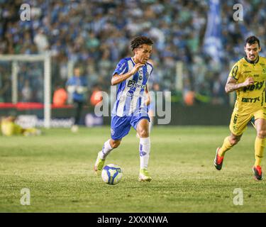 Belem, Brasilien. August 2024. PA - BELEM - 08/26/2024 - BRASILIANISCHE B 2024, PAYSANDU x MIRASSOL - Juninho Paysandu Spieler während des Spiels gegen Mirassol im Curuzu Stadion für die brasilianische B 2024 Meisterschaft. Foto: Marcos Junior/AGIF Credit: AGIF/Alamy Live News Stockfoto