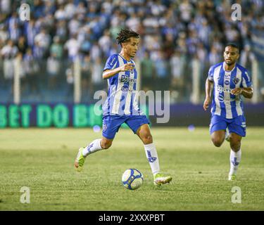 Belem, Brasilien. August 2024. PA - BELEM - 08/26/2024 - BRASILIANISCHE B 2024, PAYSANDU x MIRASSOL - Juninho Paysandu Spieler während des Spiels gegen Mirassol im Curuzu Stadion für die brasilianische B 2024 Meisterschaft. Foto: Marcos Junior/AGIF (Foto: Marcos Junior/AGIF/SIPA USA) Credit: SIPA USA/Alamy Live News Stockfoto