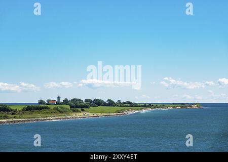 Landzunge an der dänischen Ostseeküste bei Gedser Stockfoto