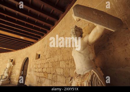 Museum, Castillo de Bellver - siglo. XIV-, Palma de mallorca. Mallorca. Islas Baleares. Espana Stockfoto