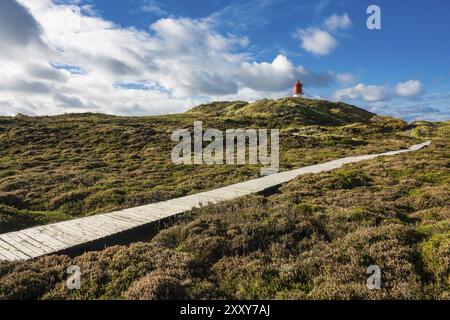 Leuchtturm in Norddorf auf der Insel Amrum Stockfoto