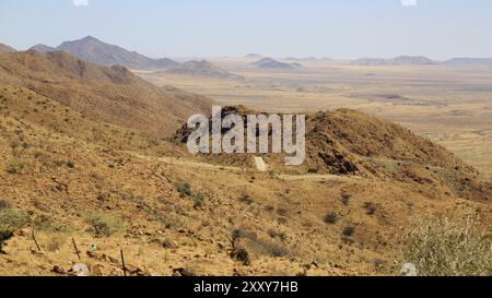 Blick vom Spreetshoogte Pass in Namibia Stockfoto