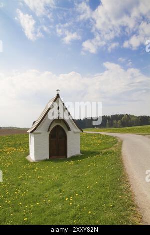 Wegesrand-Schrein in Oberbayern Stockfoto