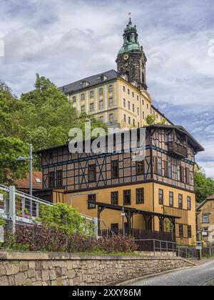 Das Residenzschloss Heidecksburg in Rudolstadt Stockfoto