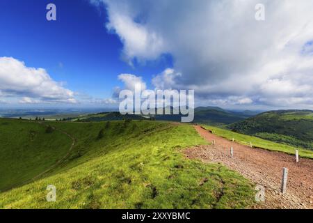 Der alte Vulkan Puy Pariou in der Auvergne in Frankreich Stockfoto