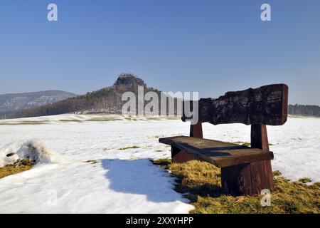 Blick auf den Zirkelstein im Winter Blick auf den Zirkelstein im Winter Stockfoto