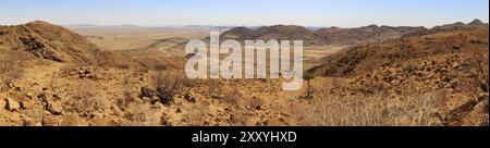 Blick vom Spreetshoogte Pass in Namibia Stockfoto