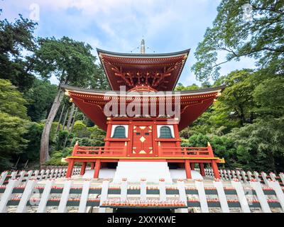 Katsuoji, der Tempel der Daruma-Puppen, in Osaka, Japan Stockfoto