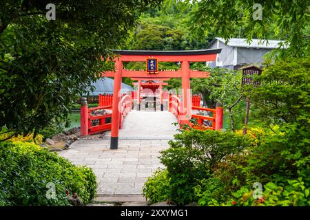 Katsuoji, der Tempel der Daruma-Puppen, in Osaka, Japan Stockfoto