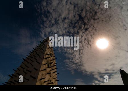 Die Sahel-Stil-Moschee in Bobo Dioulasso in Burkina Faso. Stockfoto