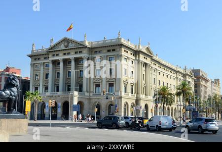 Das militärische Regierungsgebäude ( Gobierno militar ) in Barcelona, Spanien. Stockfoto