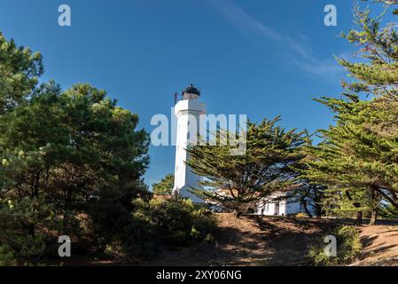 La Tranche-sur-Mer (Mittelwestfrankreich): Leuchtturm Grouin du Cou Stockfoto