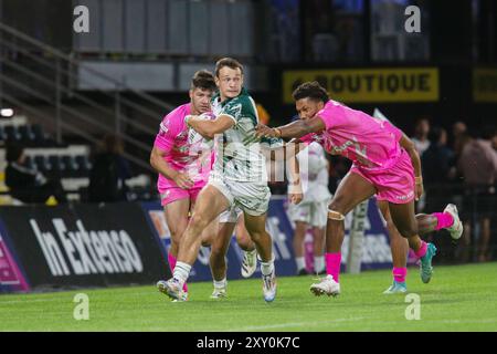 La Rochelle, Frankreich. August 2024. Paris Sevens gegen Pau Sevens während des in extenso Super Sevens Rugby am 24. August 2024 in La Rochelle, Frankreich - Foto Damien Kilani/DK Prod/DPPI Credit: DPPI Media/Alamy Live News Stockfoto