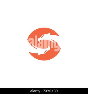 Letter S Eagle Logo Vektor Stock Vektor
