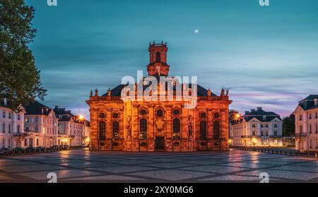 Blick auf Ludwigs Kirche in Saarbrücken Stockfoto