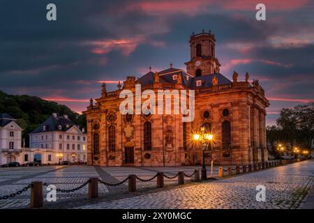 Blick auf Ludwigs Kirche in Saarbrücken Stockfoto