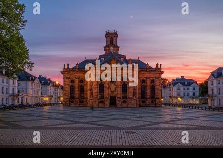 Blick auf Ludwigs Kirche in Saarbrücken Stockfoto