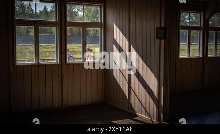 Oranienburg OT Sachsenhausen im Bundesland Brandenburg Landkreis OHV, Mahn- und Gedenkstätte Sachsenhausen, ehemaliges KZ Konzentrationslager - 27.08.2024 Gedenkstätte Sachsenhausen *** Oranienburg OT Sachsenhausen im Brandenburger Landkreis OHV, Gedenkstätte Sachsenhausen, ehemaliges KZ 27 08 2024 Gedenkstätte Sachsenhausen Stockfoto