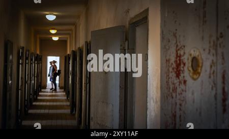 Oranienburg OT Sachsenhausen im Bundesland Brandenburg Landkreis OHV, Mahn- und Gedenkstätte Sachsenhausen, ehemaliges KZ Konzentrationslager - 27.08.2024 Gedenkstätte Sachsenhausen *** Oranienburg OT Sachsenhausen im Brandenburger Landkreis OHV, Gedenkstätte Sachsenhausen, ehemaliges KZ 27 08 2024 Gedenkstätte Sachsenhausen Stockfoto