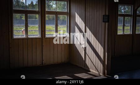 Oranienburg OT Sachsenhausen im Bundesland Brandenburg Landkreis OHV, Mahn- und Gedenkstätte Sachsenhausen, ehemaliges KZ Konzentrationslager - 27.08.2024 Gedenkstätte Sachsenhausen *** Oranienburg OT Sachsenhausen im Brandenburger Landkreis OHV, Gedenkstätte Sachsenhausen, ehemaliges KZ 27 08 2024 Gedenkstätte Sachsenhausen Stockfoto